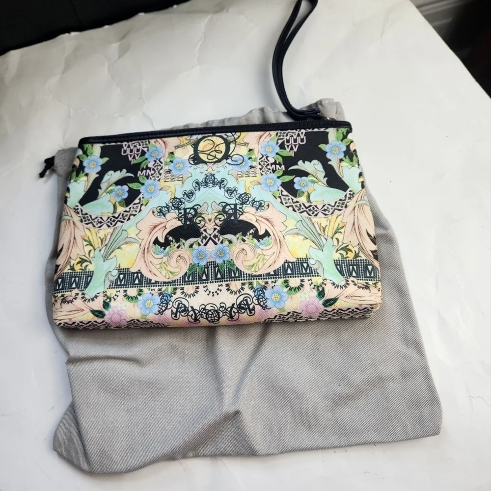 MARY Katrantzou printed clutch in EUC